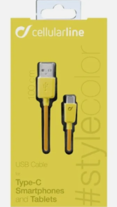 cable usb-c jaune